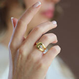 Msska Modeli Bombeli Gümüş Yüzük