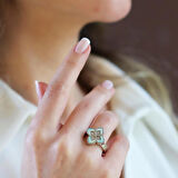 Alhambra Opal Taşlı Gümüş Yüzük