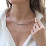 İtalyan Yassı Gümüş Zincir