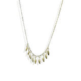 Yaprak Sallantılı Gümüş Kolye