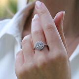 Baget Kesimli Yuvarlak Gümüş Set