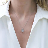 Baget Kesimli Yuvarlak Gümüş Set