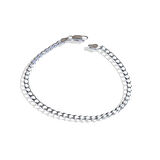 Kare Gurmet 3mm Gümüş Erkek Bileklik