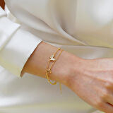 Zirkon Taşlı Kelebek Modeli Gümüş Bileklik