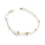 Zirkon Taşlı Kelebek Modeli Gümüş Bileklik