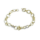 Küp Elips Hallow Gümüş Bileklik