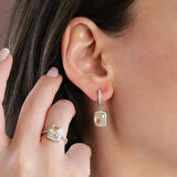 Sitrin Icecut Taşlı Gümüş Set