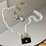 İncili Vintage Gold Çelik Set 