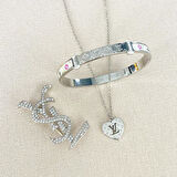 Kalpli Yonca Çelik Kombin Set