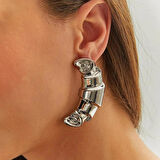 Kruvasan Çelik Küpe