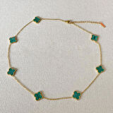 Yonca Gold Kolye 3'lü Bileklik Set 