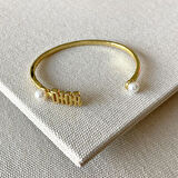 2'li Kelepçe Gold Kolye Set