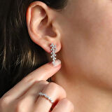 Zirkon Taşlı Pırlanta Modeli 925 Ayar Gümüş Set