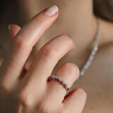 Zirkon Taşlı Zarif 925 Ayar Gümüş Set 