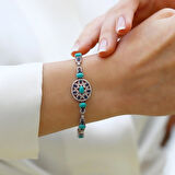 Aria Stone Serisi Elips Gümüş Bileklik