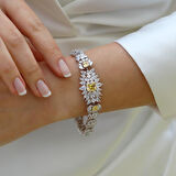 Citrine Dreams Işıltı Gümüş Bileklik