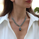 Aleksandrit Işıltısı Gümüş Gerdanlık