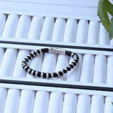 Sıralı Sılver Çelik Erkek Bileklik