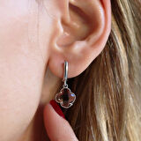 Zultanit Taşlı İkonik Alhambra Yoncası Gümüş Set