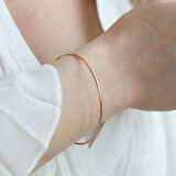 Ajda Modeli Gümüş İnce Bilezik