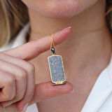 Falvara Oksitli Gold Kaplama Gümüş Kolye