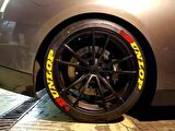 Dunlop Sarı Kalıcı Lastik Yazısı Dunlop Sticker 8 Kit
