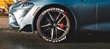 Dodge Hellcat Beyaz Kalıcı Lastik Yazısı Dodge Hellcat Sticker 8 Kit Büyük Boy