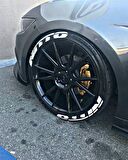 Nitto Beyaz Kalıcı Lastik Yazısı Nitto Sticker 8 Kit Büyük Boy