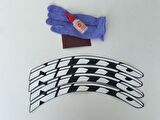 Nitto Beyaz Kalıcı Lastik Yazısı Nitto Sticker 8 Kit Büyük Boy