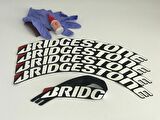 Bridgestone Potenza Beyaz Kalıcı Lastik Yazısı Bridgestone Potenza Sticker 8 Kİt