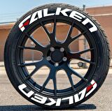Falken Beyaz Kalıcı Lastik Yazısı Falken Sticker 4 Kit