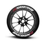 Nankang Beyaz Kalıcı Lastik Yazısı Nankang Sticker 4 Kit