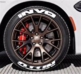 Nitto Invo Beyaz Kalıcı Lastik Yazısı Nitto Invo Sticker 4 Kit
