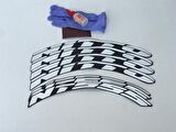 Nitto NT555 Beyaz Kalıcı Lastik Yazısı Nitto NT555 Sticker 4 Kit