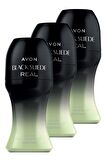 Avon Black Suede Real Erkek Rollon 50 ml. Üçlü Set