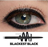 Avon Glimmersticks Asansörlü Açılıp Kapanabilen Göz Kalemi Blackest Black