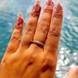 Örgü Desenli Altın Yüzük-Örgü Desenli Alyans-Taşsız Altın Yüzük