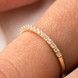 Yarımtur Pırlanta Montürü Alyans-0,25 Crt Tamtur Pırlanta Montürü Alyans-925 Ayar Tamtur Alyans