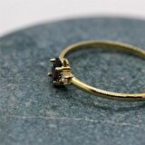 0.70CT Smoky Taşlı 0.10 Pırlanta(Signity)Tria Evlilik Teklifi 14 Ayar Altın Yüzük-Hediye Altın Yüzük