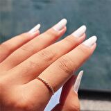 Elis Burma Telli Taşsız Evlilik Alyansı- Modern Tasarım Minimal 14 Ayar Altın Hediye Tarz Yüzük