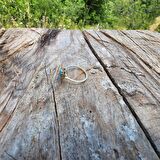 0.80 CT Pırlanta Montörü Firuze Taşlı Tasarım Evlilik Teklifi 14 Ayar Altın Yüzük-Hediye Altın Yüzük