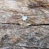 0,60 CT Pırlanta(Signty)Kalp Tektaş Evlilik Teklifi 14 Ayar Altın Yüzük-Pırlanta Kalp Tektaş Yüzük