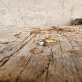 1.05CT-0.20CT Pırlanta (Signty) İtalyan Kol Balık Sırtı Güverseli Evlilik Teklifi Tektaş Gümüş Yüzük