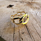 Gümüş Yüzük - Izabelle Italian Gurmet Gümüş Yüzük- Zincir Taşsız Tasarım Günlük 925 Ayar Gümüş Yüzük