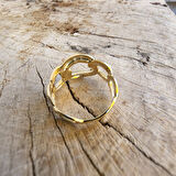 Gümüş Yüzük - Izabelle Italian Gurmet Gümüş Yüzük- Zincir Taşsız Tasarım Günlük 925 Ayar Gümüş Yüzük