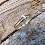 Gümüş Yüzük - Mila 0.30CT Swarovski Tektaş Minimal Tasarım Gümüş Yüzük- Hediyelik Tektaş Gümüş Yüzük