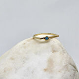 Gümüş Yüzük - 0.25 CT Pırlanta Montörü (Firuze) Taşlı Kare Kol Tasarım 925 Ayar Gümüş Tektaş Yüzük