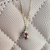 1,05 CT Sultanayt 0,25 CT Pırlanta (Signty) Doğal Taşlı Sade Tasarım Tarz Spor 925 Ayar Gümüş Kolye