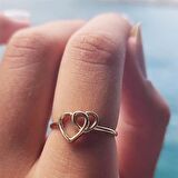 Kalbimdesin Taşsız Söz Yüzüğü-Sevgiliye Hediye 14 Ayar Altın Yüzük