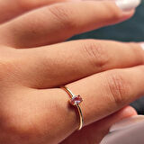 Gümüş Yüzük - İtalyan Kol 0.30 Karat Zultanit Taşlı Tek Taş Yüzük-Sultanayt 925 Ayar Gümüş Yüzük